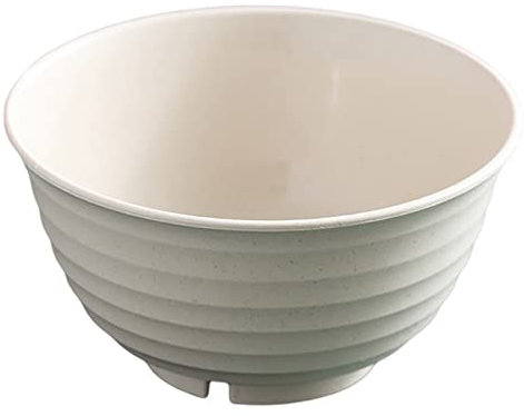 tinysiry Grand bol à céréales incassable, bol à nouilles léger de 1100 ml pour manger, ensemble de vaisselle pour salade, soupe, pâtes, facile à nettoyer Blanc 17 cm