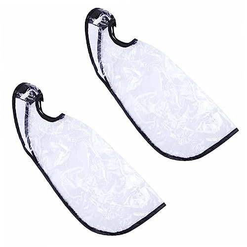 FOMIYES 2st Shampoo-lätzchen Für Ältere Menschen Barbier Kleider Haarhalstuch Haarschneideschürze Haarpflegetrichter Haarstyling-umhang Haartrichter Plastik Pp Schal Einstellbar Weiß