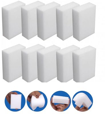 Spugna magica per la pulizia Set 10 pezzi, confezione economica da 10 spugne, gomma magica, rimuove le macchie da pareti, scarpe, lavelli e altro senza prodotti chimici