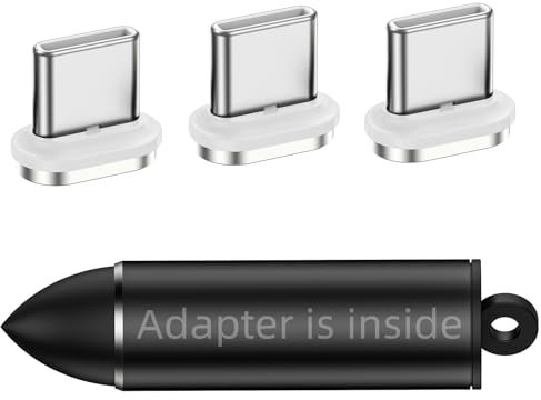 YKZ Magnetic USB C Adapter 3Pack Compatible USB A Magnetic Charging Cable