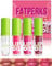 Hydrating Lip Glow Oil-4 Colors Tinted Plumping Moisturizing Lip Care Oil Gloss, Clear Pink Shiny Liquid Lipstick, Long Lasting Non-sticky Transparent Lipgloss, Makeup Gift for Women-SetA