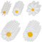 30 Pieces Daisy Iron-On Patches, Iron-On Decals, Children's Iron-On Patches, Flower Patches, Bag Daisy Decoration, DIY Accessories