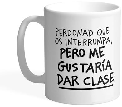 Pedrita Parker Taza café para Profesores - Me gustaría dar clase - Taza desayuno divertida