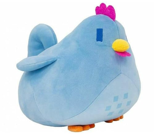 Stardew Hähnchen Plüschtier, Hahn Kuscheltier Stofftier Flauschiger Kissen Cartoon Tier Spielzeug for Fans Und Kinder Geschenk(Blue)