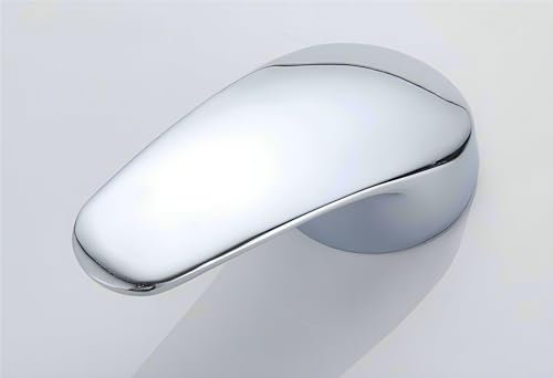 CYILIUEN Cromato Rubinetto Maniglia Leva In Lega di Zinco Bagno Maniglia a leva Singola Rubinetto per Miscelatore Monocomando con Cartuccia 40mm(Cromato)