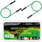pzsmocn Flexible Silikon Jumper Wire Kabel Steckbrücken 24AWG 20cm，40Sets/120Stück für Dupont Steckverbinder 2,54mm 1-Polig Schwarz Female-Female Stecker Adapter Solderless Drahtbrücken für Breadboard