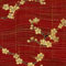Papier Peint Adhesif Mural Fleur de cerisier rouge vague rouge style japonais Papier Peint Feuillage Mural Papier Adhésif pour Meuble Salle de Bain Chambre Salon Cuisine
