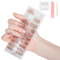 Durdiiy Nagelfolien, 20 pc uv Gel Nagelfolien, Halb ausgehärtete Gel Nagelfolien Selbstklebend, Nageldesign Gel Nail Stickers, Gellack Wraps für Nagel,Maniküre Kit mit Glänzendem Gel-Finish (D)