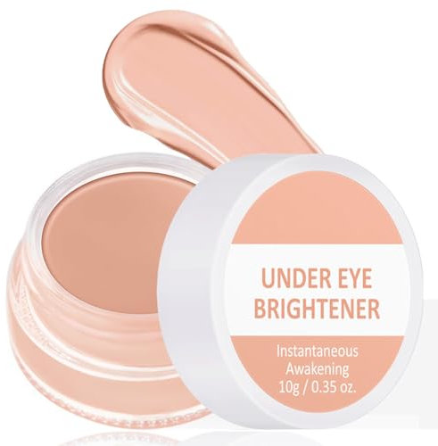 Under Eye Brightener - Instant Anti Age Eraser Eye Concealer - Colour-Correcting Eye Brightener & Primer - Dark Circles and Blemish Concealer, Korean Makeup, Instant Results (Nude)