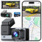 Alltotive R5 Pro Cámara Dash CAM Coche 4K Delantera y 2.5K Trasera, WiFi 5GHz, GPS, 128GB SD, Vigilancia 24H, Visión Nocturna, Pantalla IPS 3.16, G-Sensor, Ángulo 170°, 256GB Máx