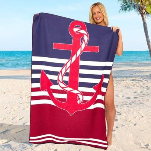 GC GAVENO CAVAILIA Extra Large Beach Towel for Adults - Quick Dry Microfibre Printed Beach Towels - Super Absorbent Beach Towel for Swim (180 x 100 cm) - (1 Piece) Soft, Sand Free,Lightweight - Multi