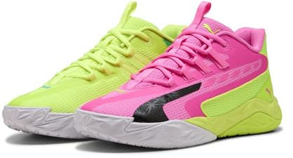 PUMA Erwachsene Dagger 2 Mid Basketballschuhe 44, Lime Squeeze Bright Aqua Black Yellow Blue