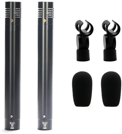 Bosiyrggrl 1 Pair C02 Pen-Shaped Condenser Microphone Shockproof Clip Microphone Piano Mic Pen Type Instrument Microphone B