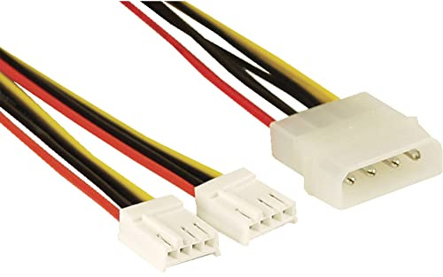 InLine 26950 Strom Y-Kabel intern, 1x 13,34cm (5,25) an 2x 8,89cm (3,5)