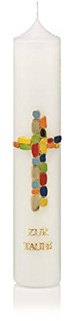 Wiedemann Taufkerze, Wachs, Bemalt, 26, 5 x 5, 00 x cm, 1 Einheiten