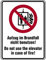 LEMAX® Aufkleber Kombischild, Aufzug im Brandfall nicht benutzen, Deutsch/Englisch - DIN EN ISO 7010 Folie selbstklebend 100x150mm