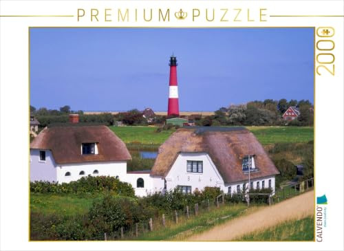 CALVENDO Puzzle Leuchtturm auf der Insel Pellworm | 2000 Teile Lege-Größe 90 x 67 cm Foto-Puzzle für glückliche Stunden