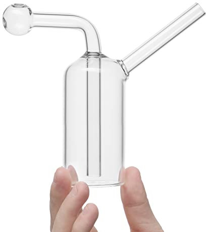RORA Glass Bong Vorkühler - 12cm Mini Pipes Bong Kopf Percolator Small Bong Gla (Clear)