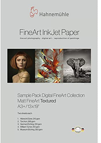 Hahnemuhle FineArt Tintenstrahldrucker-Pack, matt, strukturiert, 33 x 48,3 cm, 10 Blatt