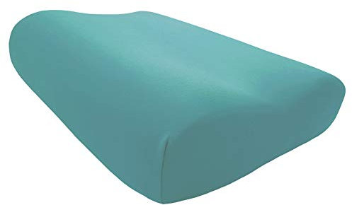 Edda Lux Bezug passend für Tempur Shape Schlafkissen S, M und L, 50 x 31 cm, formbeständiger Jersey Kissenbezug für Nackenstützkissen, aus 100% Baumwolle, in Salbei