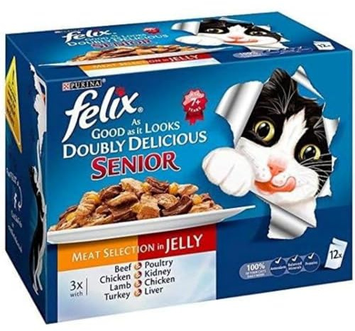 Felix As Good As It Looks Meaty Selection In Jelly Wet Cat Food 12X100G