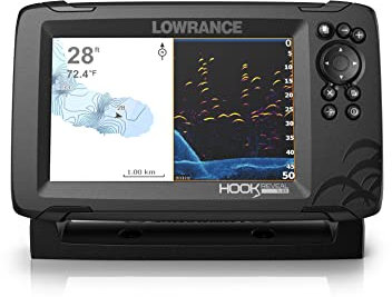 Lowrance HOOK Reveal 7x SplitShot - 7-inch Fish Finder with SplitShot Transducer, GPS Plotter