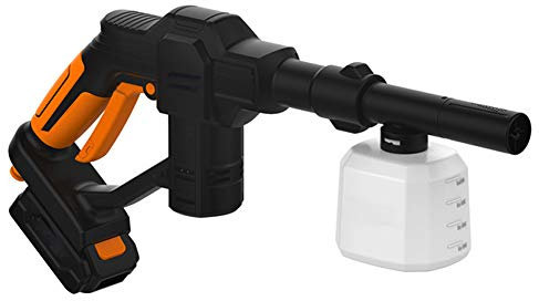 MSQL Nettoyeur portatif de Pistolet de Nettoyage de Voiture d'eau de pulvérisation Automatique Rechargeable de Lave-Auto à Haute Pression sans Fil 20V, Distance de pulvérisation de 6-7m