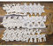 HERZWILD 24pcs Holz Anhänger für Weihnachtsbaum, Weihnachtsdeko Christbaumschmuck, Elch Schneeflocke DIY Dekoration, Weiß