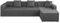Sofabezug L Form Sofabezug Für 3 + 2 Sitzer, L-Form, Sofaüberwurf Aus Polyester, Ecksofa, All Inklusive (Grau)