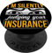 Judging Insurance Versicherungs-Makler Versicherung PopSockets PopGrip: Ausziehbarer Sockel und Griff für Handys/Tablets mit Tauschbarem Top