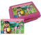 United Labels Playmobil Brotdose mit Trennwand 17,5x12,8x6,9 cm, Pink, Lunchbox Country Mädchen Pferde, Brotbox spülmaschinenfest