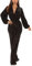 Skrsila Damen Jumpsuit Glitzer Elegant Langarm V-Ausschnitt Lang Overall Pailletten Hosenanzug Playsuit mit Gürtel Romper