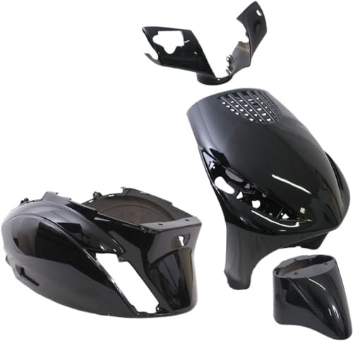 Kit de carénage Piaggio Zip, Zip2000, 2T/4T, 4 pièces, noir métallisé