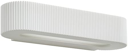 LITECRAFT Sodhail Uplighter Paintable Plaster Curved Wall Light - White