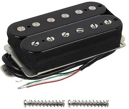 FLEOR Alnico 2 Micro Humbucker 8-9K Guitare électrique Pickup Bridge Humbucker, Noir