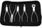Lobamop 5 StüCke Edelstahl Optik Brillen Optiker Brillen Rahmen Reparatur Optische Zangen Werkzeug Kit mit Schwarz Tasche
