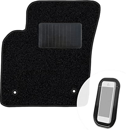 moto-MOLTICO Fahrer Fußmatte Auto Velours Fahrerseite Autoteppiche Schwarz Fahrermatte 1-teilig passend für Volvo S40 I V40 I 1995-2004