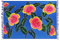 SAIVONA Pareo Sarong Strandtuch Damen-Wickelrock Strand-Handtuch Wickeltuch oder Handtuchkleid und Wickelkleid Damen-Handarbeit aus Fair Trade Herstellung Batik Blume Blau Bunt