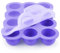 Aolso Boîte de conservation des aliments pour bébés, 12 compartiments pour congélateur d'aliments pour bébés, Stockage De Nourriture Plateau de ​Congélateur avec Couvercle Hermétique (violet)