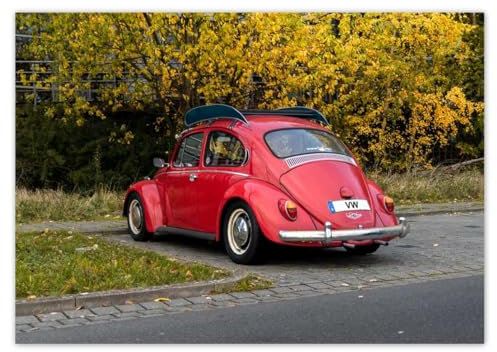 H7117M_PL1A2 Foto-Poster, Motiv Oldtimer, 59,4 x 42 cm, Rot