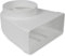 Repa Market 90° Grados 220 x 90 mm a Ø150 mm rectangular conector de canal plano para conexión de tubo redondo – clima, ventilación, calefacción, refrigeración.