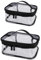 Logei Kulturbeutel Transparent，2 Stück Kosmetiktasche mit Tragegriff Durchsichtig Wasserdicht PVC Kosmetiktasche Reise Makeup Tasche mit Reiß Verschlus für Damen und Männer