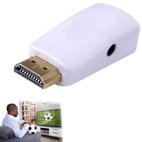 Wireless Display Adapter, Smart TV Streaming Device, Access All Channels, Mobile Screen Mirroring Receiver (White 1pcs)
