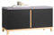 SoBuy FSR117-SCH Schuhbank mit Sitzfläche Garderobenbank Sitzbank mit Stauraum Dielenbank Schuhtruhe Sitzkommode schuhregal mit sitzbank Sitzbank schmal Schwarz BHT ca. 90x47x34cm