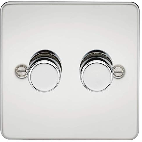 2G 2-way 10-200W (5-150W LED) Intelligent dimmer - Polished Chrome