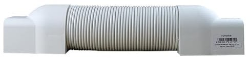 First Plast - Accessoires pour goulottes - Jonction flexible min. 200 mm et max. 700 mm - Blanc - Pour goulotte 80 x 60 mm - First Plast