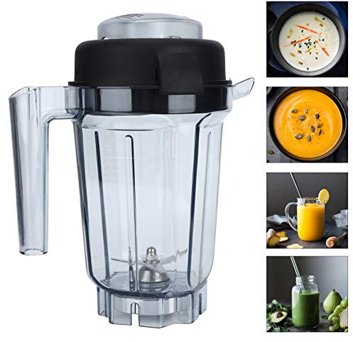 32 oz Replacement Container Pitcher Jar w/Lid and Blade for Vitamix Blenders,Compatible with Vitamix C series 5300/6500/750/780 Blender