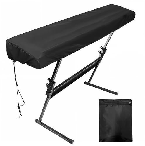 Musiin 88 keys piano keyboard outdoor dust cover, compatible with Casio PX110, Yamaha P45 and other keyboards, dust cover with adjustable rope lock design, suitable for outdoor performances