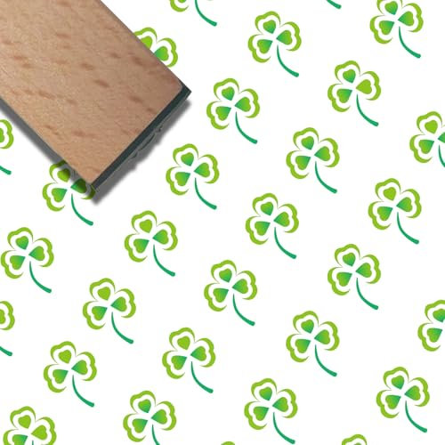 craspire Mini Holzgummistempel Klee Ostern 3/5 Zoll niedliche Muster kleine Holzstempel Vintage Wiederverwendbare Druck für DIY Handwerk Karte Scrapbooking Journaling Alben Kartenherstellung Planer