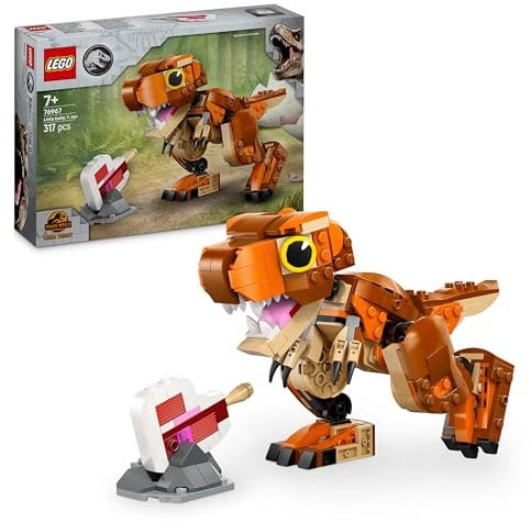 LEGO Jurassic World Little Eatie: T.Rex, Bauspielzeug für Jungen und Mädchen ab 7 Jahren, Bauset mit Dinosaurier, Geschenk für Kinder, Modell mit beweglichem Maul, Kopf und Schwanz 76967